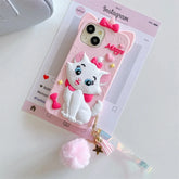 3D Marie Cat Case with Strap for iPhone